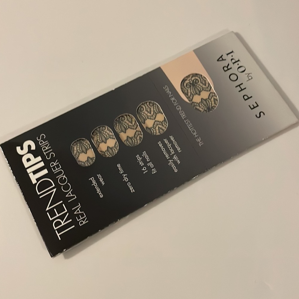 2/$20 SEPHORA black lace goth glam art kit diy manicure in a box made in USA - Picture 4 of 4